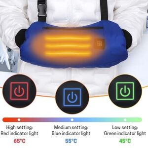 MYDAYS OUTDOOR Electric Heated Hand Muff Warmer with Temperature Settings